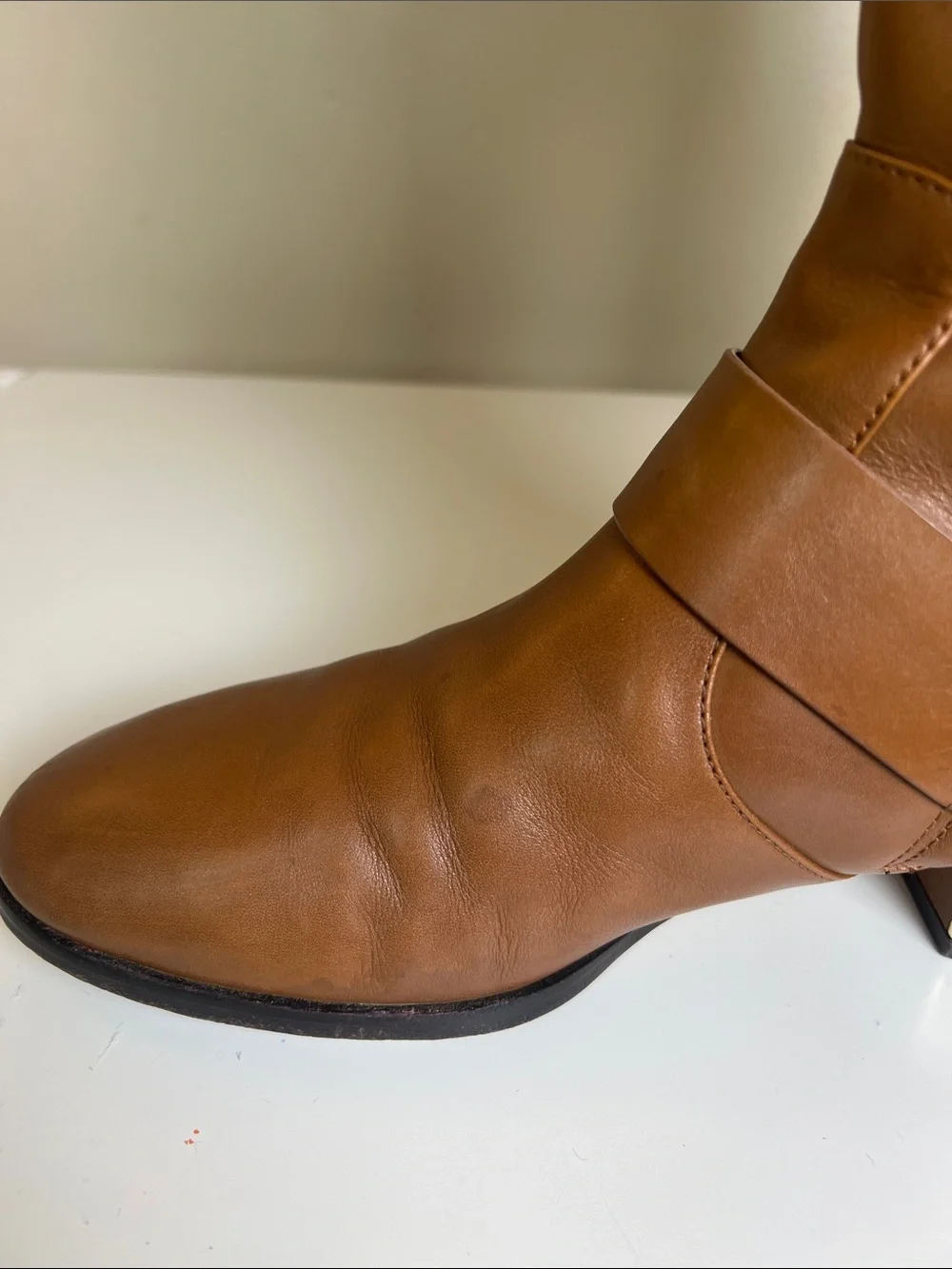 Tory Burch Sofia Brown Leather Knee-High Riding Boots Size 9